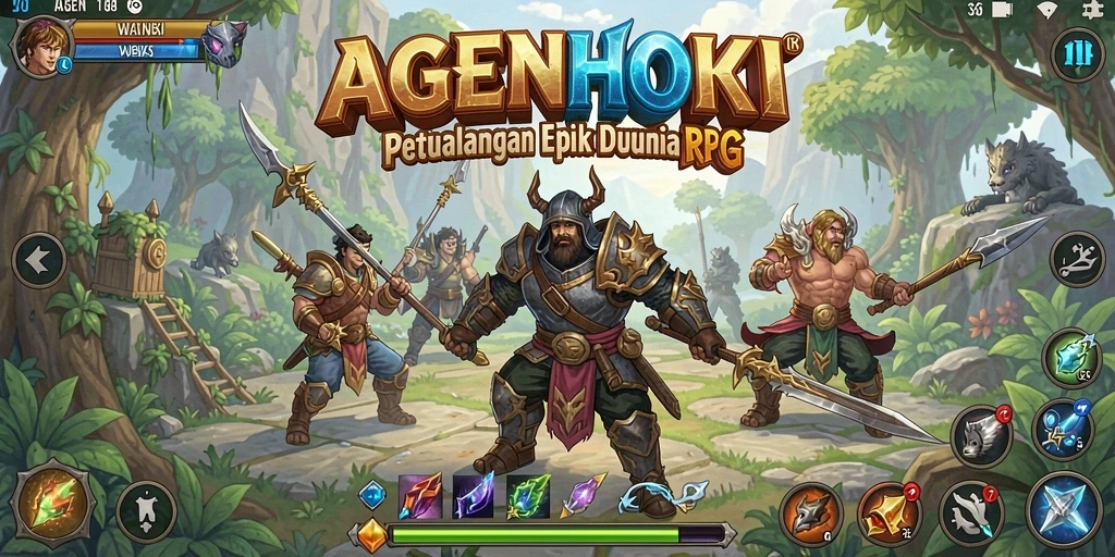 Tampilan gameplay AGENHOKI yang menegangkan dan menawan.