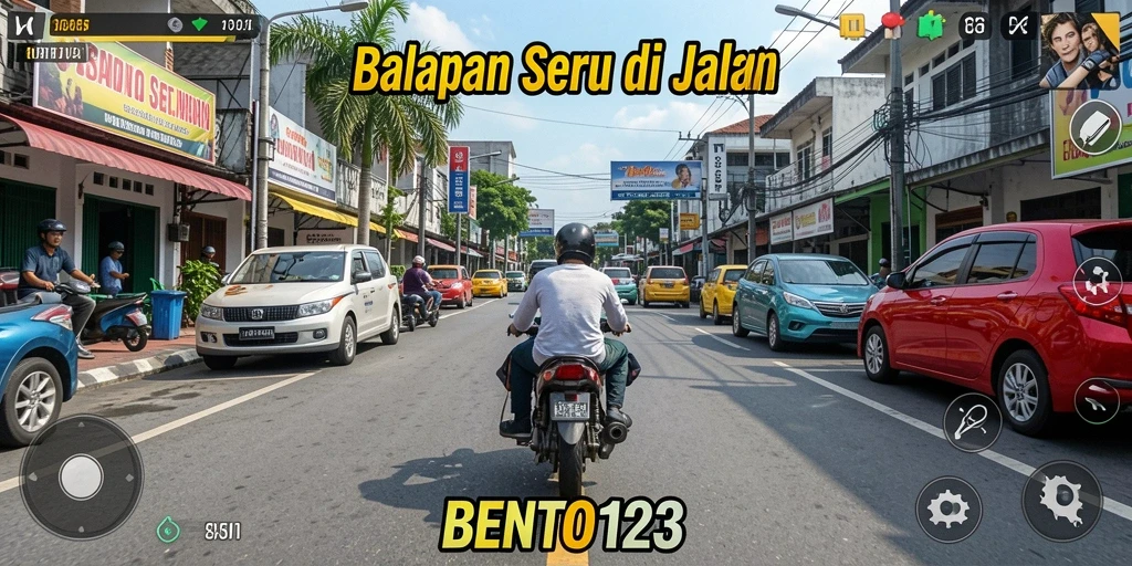 Gameplay Racing mendebarkan di BENTO123, penuh aksi dan kecepatan.