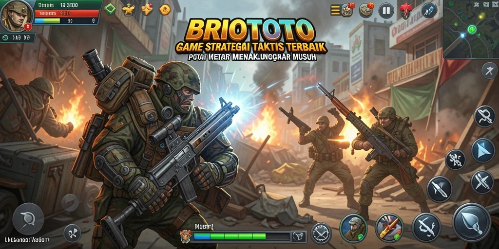 Tampilan gameplay strategis dari BRIOTOTO yang mendebarkan.