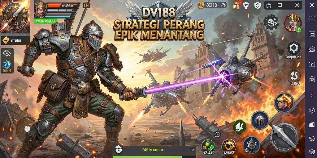Tampilan gameplay strategi yang menegangkan di DV188.
