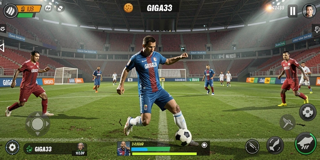 Tampilan gameplay seru GIGA33 saat pertandingan berlangsung.