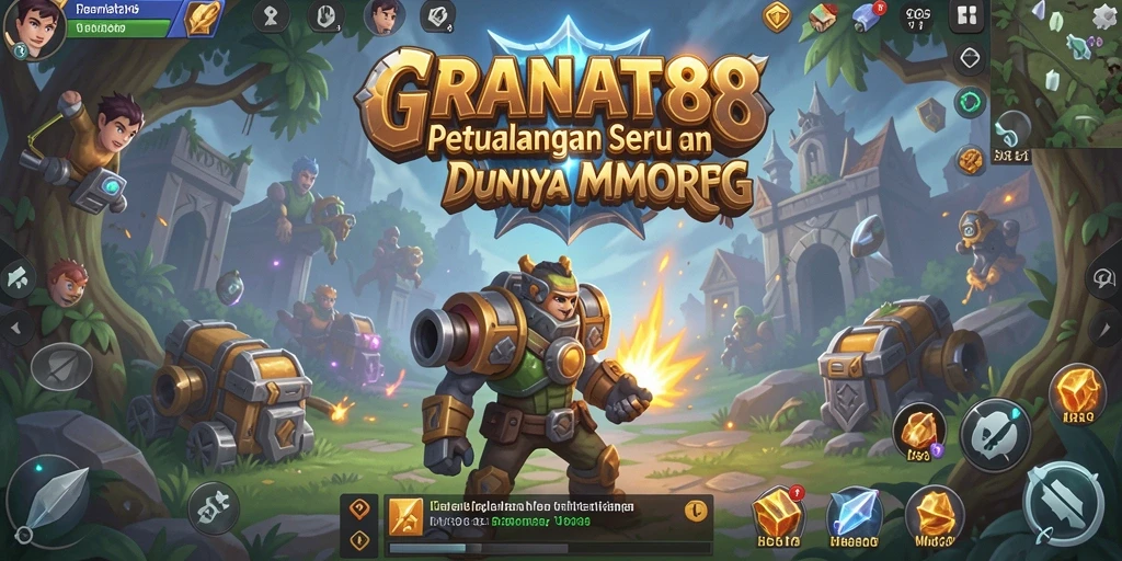 Tampilan aksi seru dalam dunia MMORPG GRANAT88.