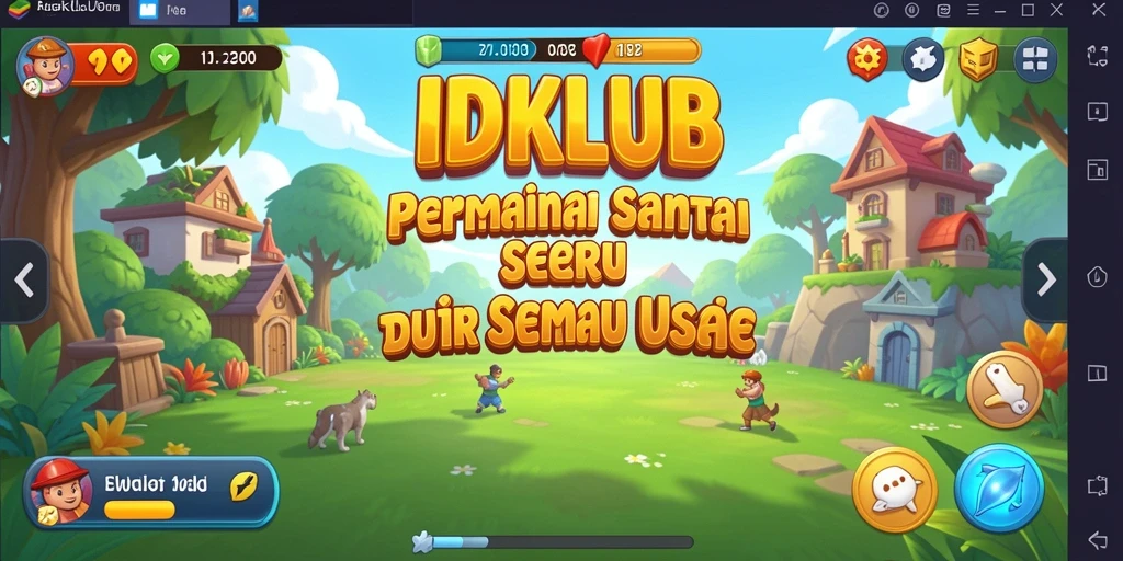 Screenshot gameplay IDKLUB menampilkan keseruan permainan casual.