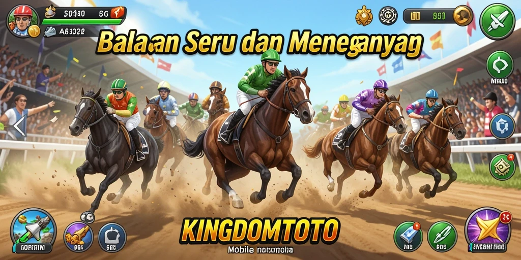 Gameplay menegangkan di KINGDOMTOTO dengan lintasan balapan yang menantang.