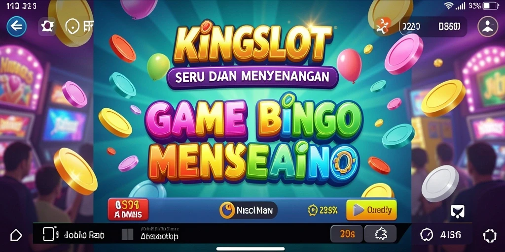 Tampilan utama KINGSLOT menampilkan keseruan permainan Bingo.