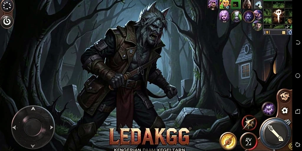 Screenshot dari gameplay <strong>LEDAKGG</strong> menampilkan suasana menakutkan dan elemen kejutan yang mendebarkan.