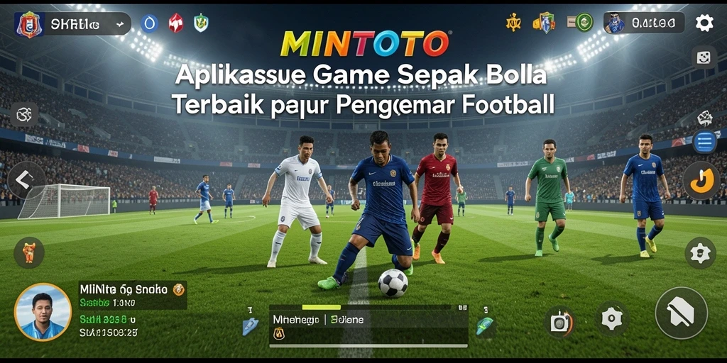 Tampilan gameplay sepak bola yang mendebarkan di MINTOTO.