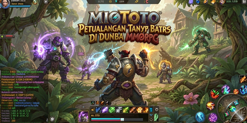 Screenshot dari MIOTOTO menunjukkan aksi seru dalam dunia MMORPG.