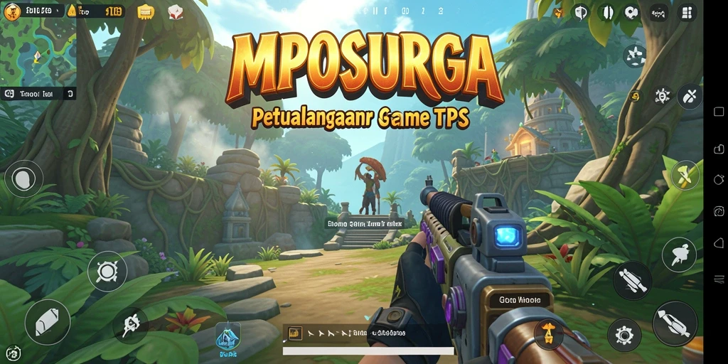 Screenshot gameplay MPOSURGA menampilkan pertempuran seru antara karakter di medan tempur.