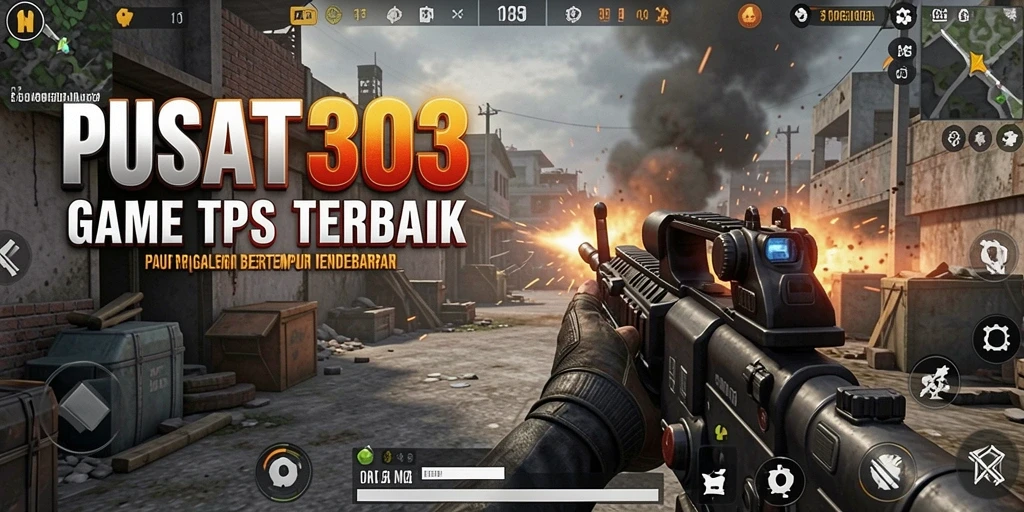 Screenshot gameplay PUSAT303 menampilkan aksi seru dalam game TPS.