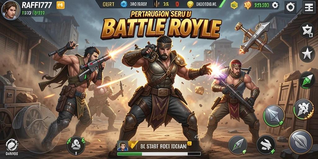 Tampilan gameplay RAFFI777 yang menegangkan dan seru.
