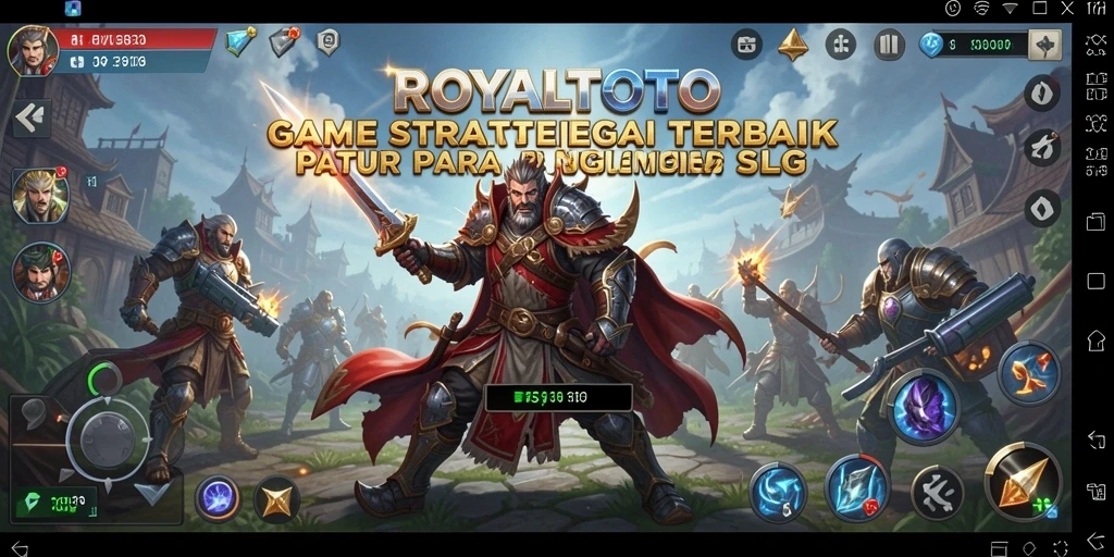 Tampilan strategi epik di ROYALTOTO saat pertarungan berlangsung.