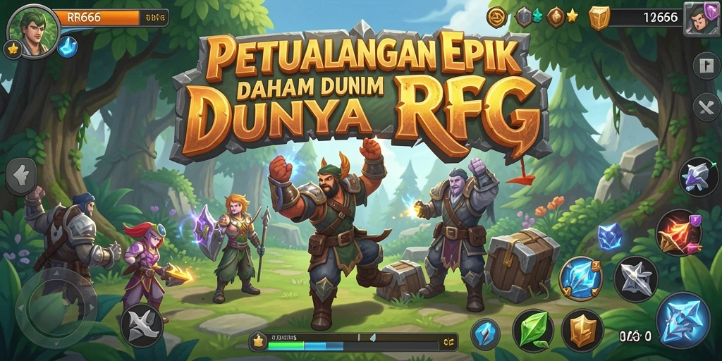 Tampilan gameplay menakjubkan dari RR666 saat bertarung melawan monster.
