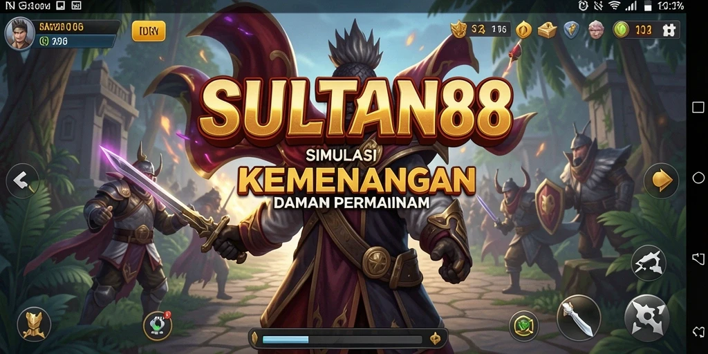 Screenshot utama menampilkan aksi seru dalam gameplay Simulation.