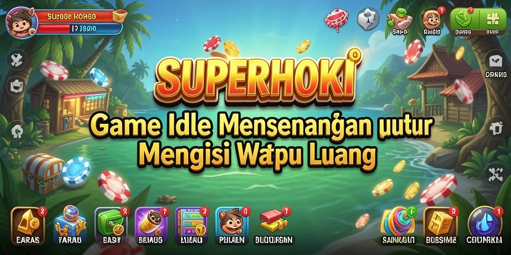 Tampilan menarik dari gameplay <strong>SUPERHOKI</strong> yang memukau dan menenangkan.