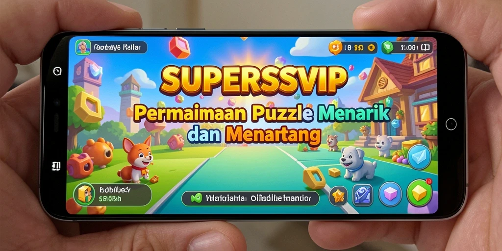 Screenshot menarik dari gameplay SUPERSVIP yang menunjukkan puzzle menantang.