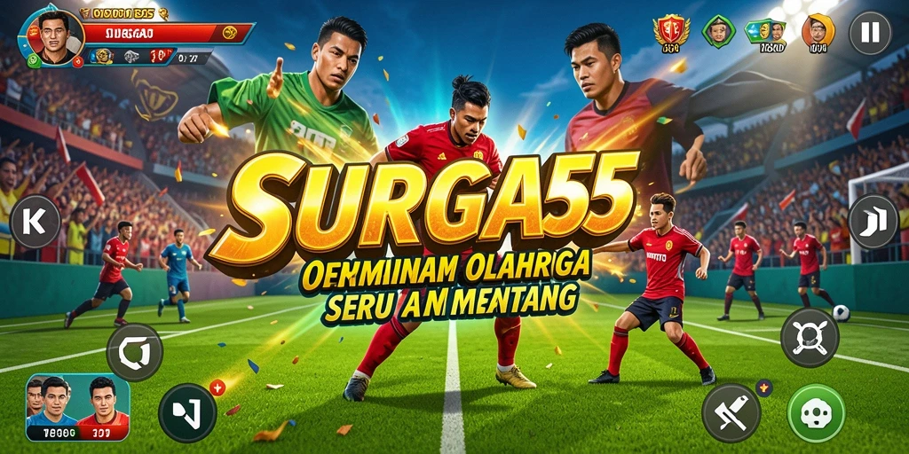 Screenshot gameplay SURGA55 yang penuh aksi olahraga.