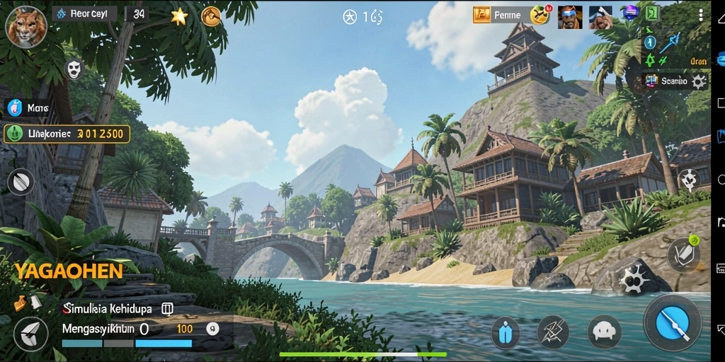 Tampilan gameplay YAGAOHEN yang mengasyikkan dan penuh warna.