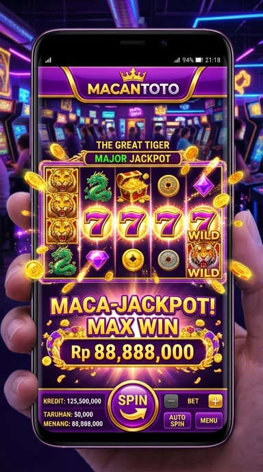 Tampilan utama aplikasi macantoto yang menarik dan mudah digunakan.